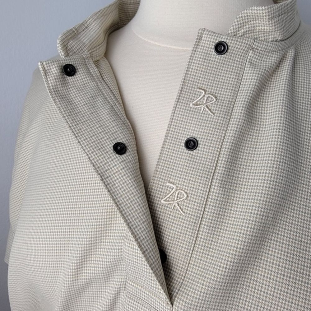 Khaki Houndstooth Pattern Zero Restriction Golf O… - image 5